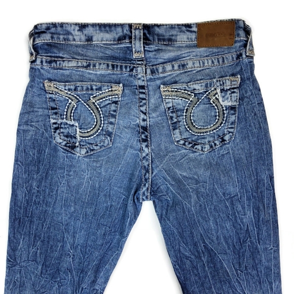 Big Star Maddie Skinny Woman's Size 28R Washed Embroidered Authentic Jeans - Picture 10 of 14